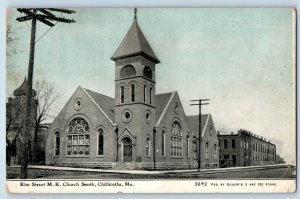 Chillicothe Missouri Postcard Elm Street ME Church South Building Exterior 1909