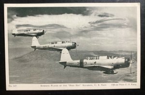 Mint USA Real Picture Postcard Bombing Planes Of The High Hat Squadron US Navy