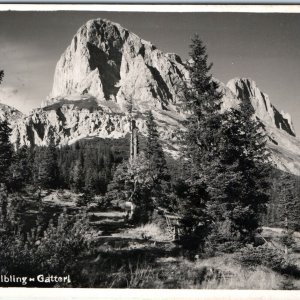 c1930s Admont, Austria RPPC Kalbling Gatterl Dolomites Alps +Gasthaus Stamp A337