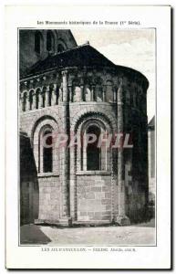 Old Postcard Les Aix D & # 39Anguillon Church Apse