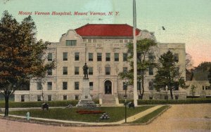 Vintage Postcard 1914 Mount Vernon Hospital Building Rudolph Bros New York NY