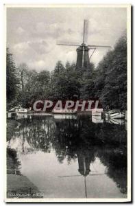 Postcard Old Windmill Hollandsche Molen
