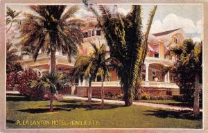 Honolulu Hawaii Plesanton Hotel Exterior View Antique Postcard J79945