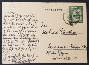 German Third Reich Card WW2 Occ. Poland General Government Postal Stationary