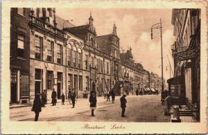 Netherlands Breestraat Leiden Vintage Postcard C121