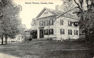 Church Terrace CANAAN, CT Litchfield County c1910s Vintage Postcard
