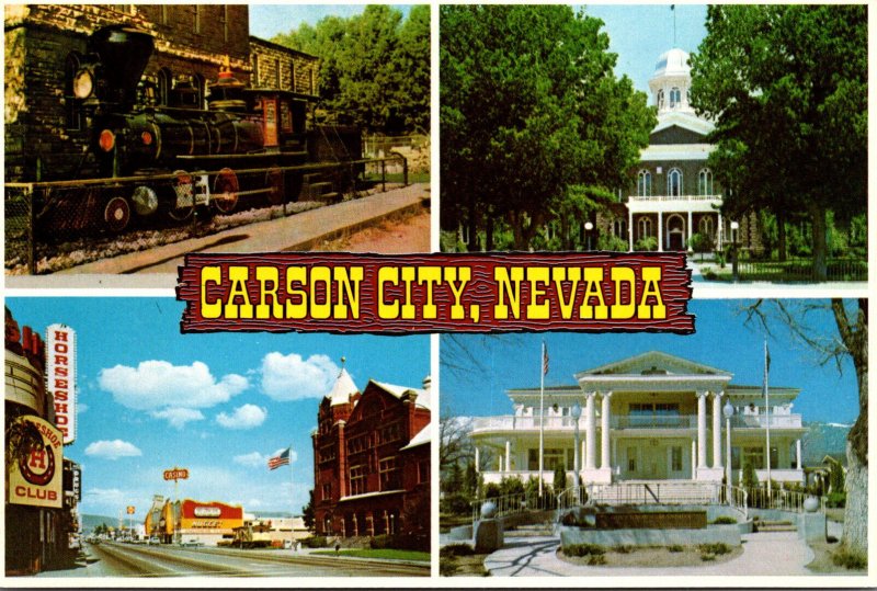 Nevada Carson City Downtown State Capitol Governor's Mansion and Glenbro...