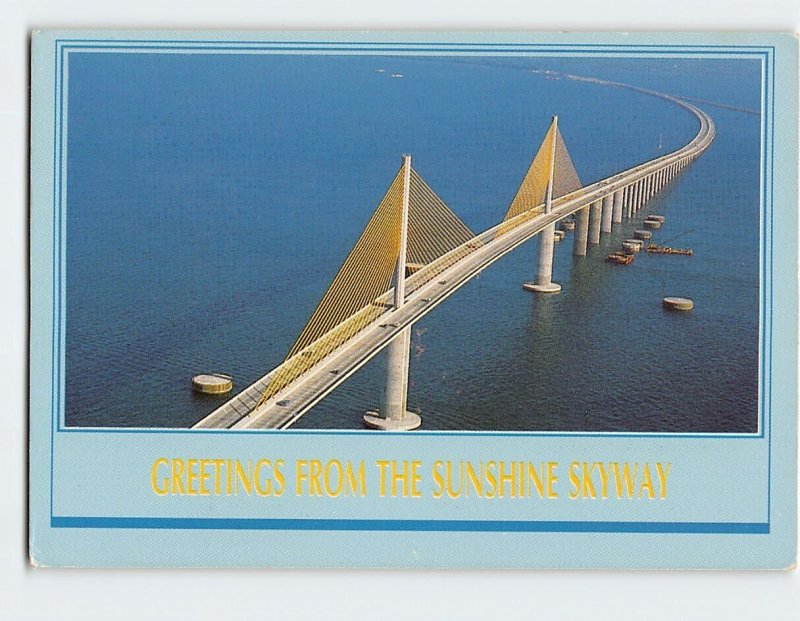 Postcard Greetings From The Sunshine Skyway, St. Petersburg, Florida