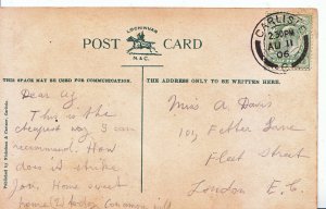 Genealogy Postcard - Family History - Davis - Fleet Street - London  U592