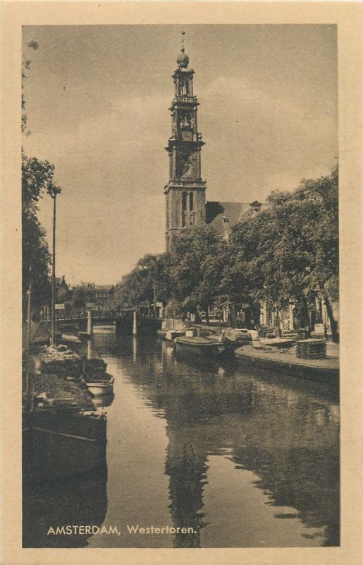 Netherlands Amsterdam Westertoren Postcard