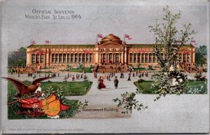 Government Building St Louis World's Fair c1904 Undivided Back Postcard O76