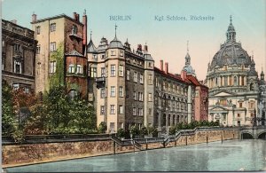 Berlin Germany Kgl Schloss Ruckseite 5 Deutsches Reich Stamp c1912 Postcard E78