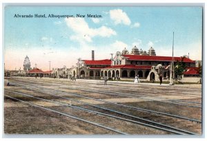 1917 Alvarado Hotel Railway Albuquerque New Mexico NM Vintage Antique Postcard