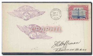 Letter USA 1st Flight Mexico San Antonio Texas USA January 10, 1928