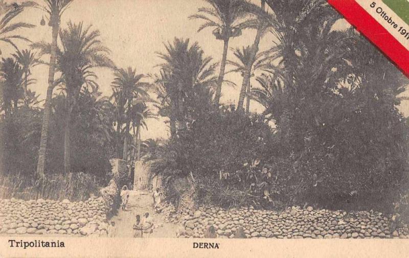 Tripolitania Libya Derna Scenic View Postcard J47249