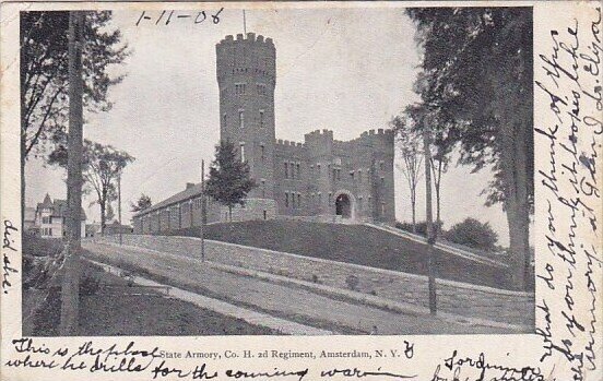 New York Amsterdam State Armory Company H 2d Regiment 1906