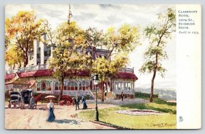 New York City~Claremont Hotel~Riverside Drive~Charles Flowers Artist~c1905 TUCK