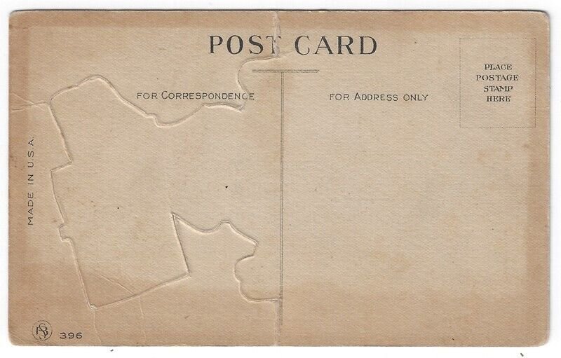 Vintage Comic Doctor Postcard, Young Boy Holding Sign, POP OUT