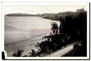 Old Postcard Dakar Senegal Corniche at night