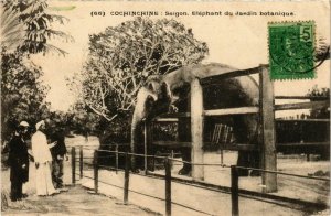 CPA AK INDOCHINA Saigon Elephant du Jardin botanique VIETNAM (959199)