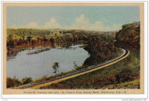 SHERBROOKE, Quebec, Canada, 1900-1910´s; St. Francis River Looking North