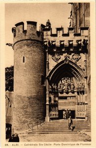 CPA Albi Cathedrale Sainte-Cecile Porte Dominique FRANCE (1016087)