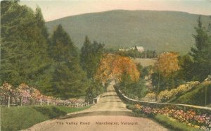Albertype Manchester Vermont 1920s postcard Valley Road Hard's Drug 20-7064