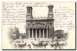 Postcard Old Paris Church St Vincent de Paul