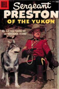 Postcard of Sergeant Sgt Preston of the Yukon RCMP Comic Book Repro - POSTCARD