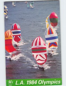 Postcard Yachting at 1984 Los Angeles Olympic Games California USA