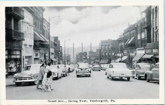 PA - Vandergrift, Grant Avenue facing West