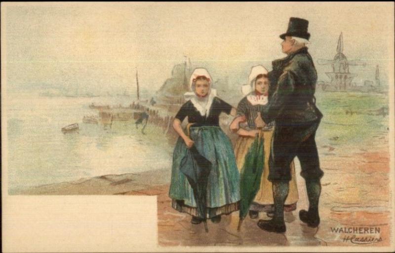 Holland Native Dutch People H. Cassiers c1900 Postcard WALCHEREN #1