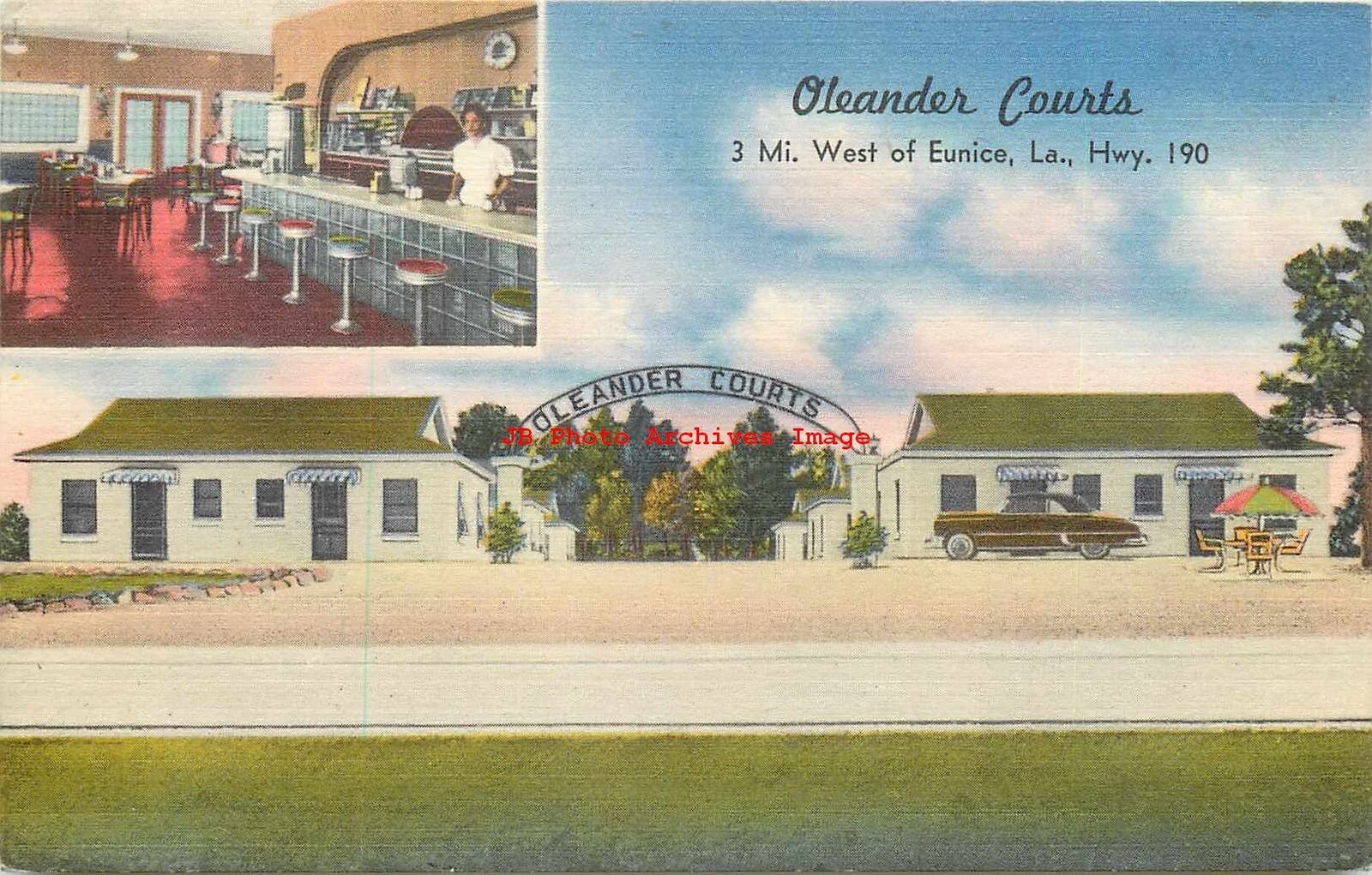 LA, Eunice, Louisiana, Oleander Courts Motel, Nationwide Spec No F17440
