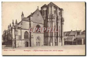 Old Postcard Mortagne L & # 39Eglise Notre Dame