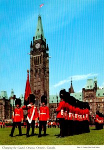 Canada Ottawa Parliament Hill Changing The Guard