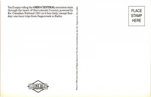 Vintage Postcard 4x6- Ohio Central Excursion Train, Amish Country, OH.