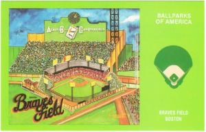 Boston Braves Field Postcard by Historic Limited Editions