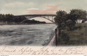 CHICAGO, Illinois, PU-1905; Lincoln Park, Lagoon And Bridge