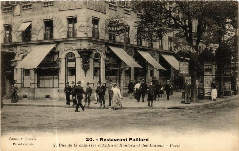 CPA AK PARIS 9e restaurant Paillard. 2, rue de la chaussee d'Antin (574315)