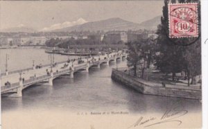 Switzerland Geneve et le Mont Blanc 1905