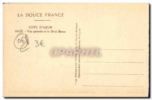 Postcard Old Nice View of Mont Boron Jack