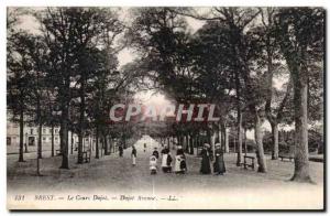 Old Postcard Brest Dajot Course Dajot Avenue