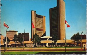 Canada Ontario Toronto City Hall & Nathan Philips Square Vintage Postcard C214