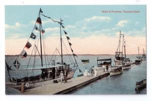 New York Frontenac Wharf Thousand Islands NY c 1910 Leighton