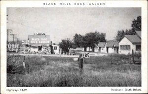 Piedmont South Dakota SD Black Hills Rock Garden Vintage Postcard