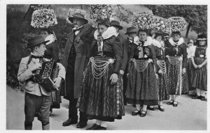 RPPC Trachtenverein Schwarzwälder Trachten St Georgen German Costume Postcard