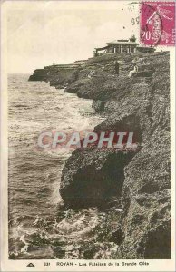 Old Postcard Royan Cliffs of the Grande Cote