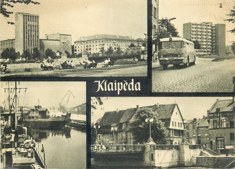 multi view Postcard Lithuania Klaipeda 