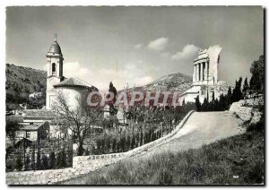 Modern Postcard The French Riviera La Turbie Le Trophee Augustus Church and t...