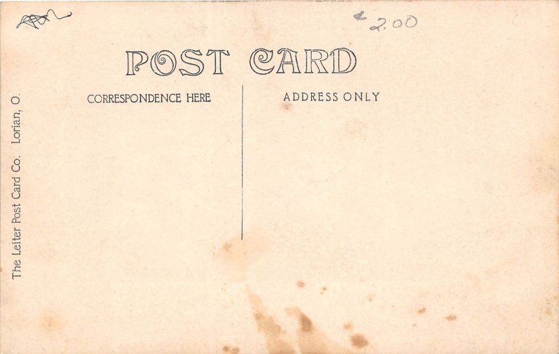 J52/ Cleveland Ohio RPPC Postcard c1910 Leiter Gilbert School Students 28